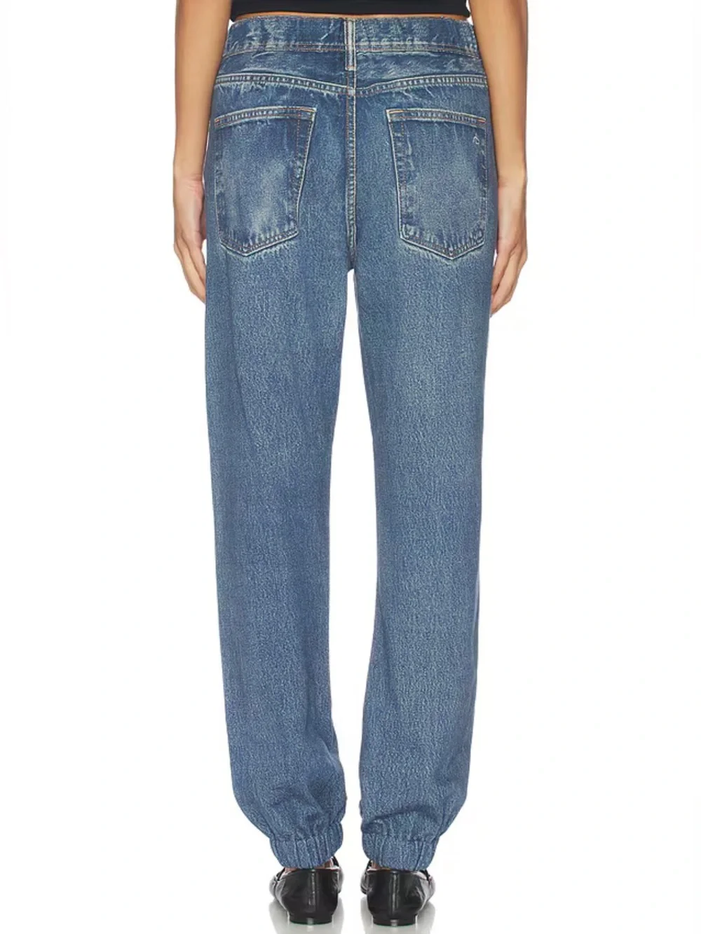 rag & bone Miramar Terry Joggers Pants in Blue Lenox Wash Size XXS NWT